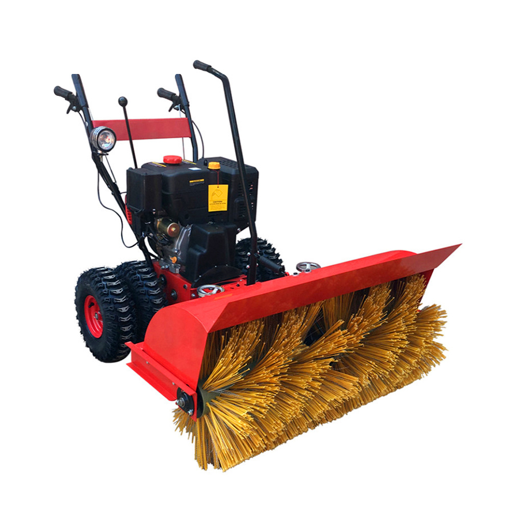 Small Road Hand Snow Thrower Walk Behind Snow Power Sweeper Machines Snow Sweeper for Sale